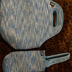 Blue and white lunch bag  never used